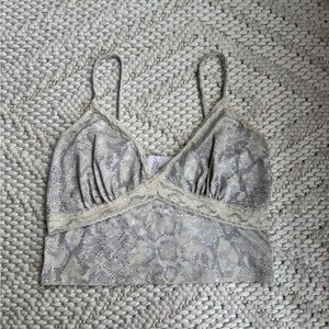 Blush Boutique Snakeskin Lace Top